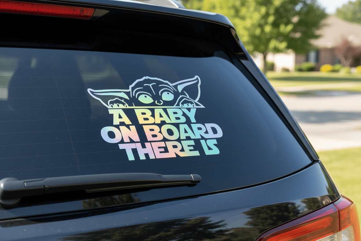Baby on board Mandlorian edition - Stickers and More by MatthiaStickers and More by Matthia