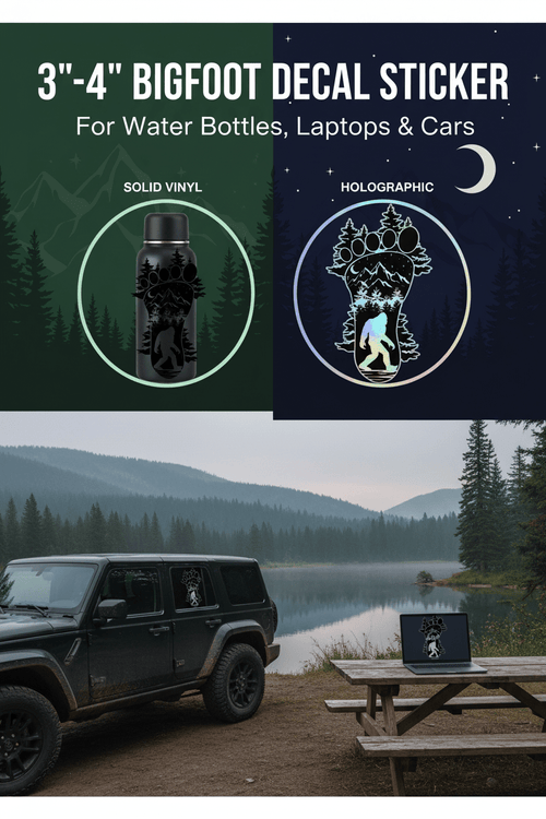 Big foot in the forest decal/dye cut - Stickers and More by MatthiaStickers and More by Matthia