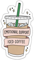 Emotional support iced coffee - Stickers and More by MatthiaStickers and More by Matthia