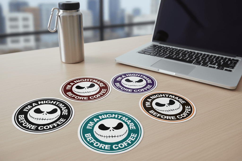 I'm a nightmare before coffee - Stickers and More by MatthiaStickers and More by Matthia