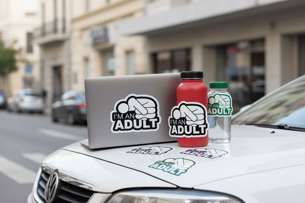 I'm an Adult - Stickers and More by MatthiaStickers and More by Matthia