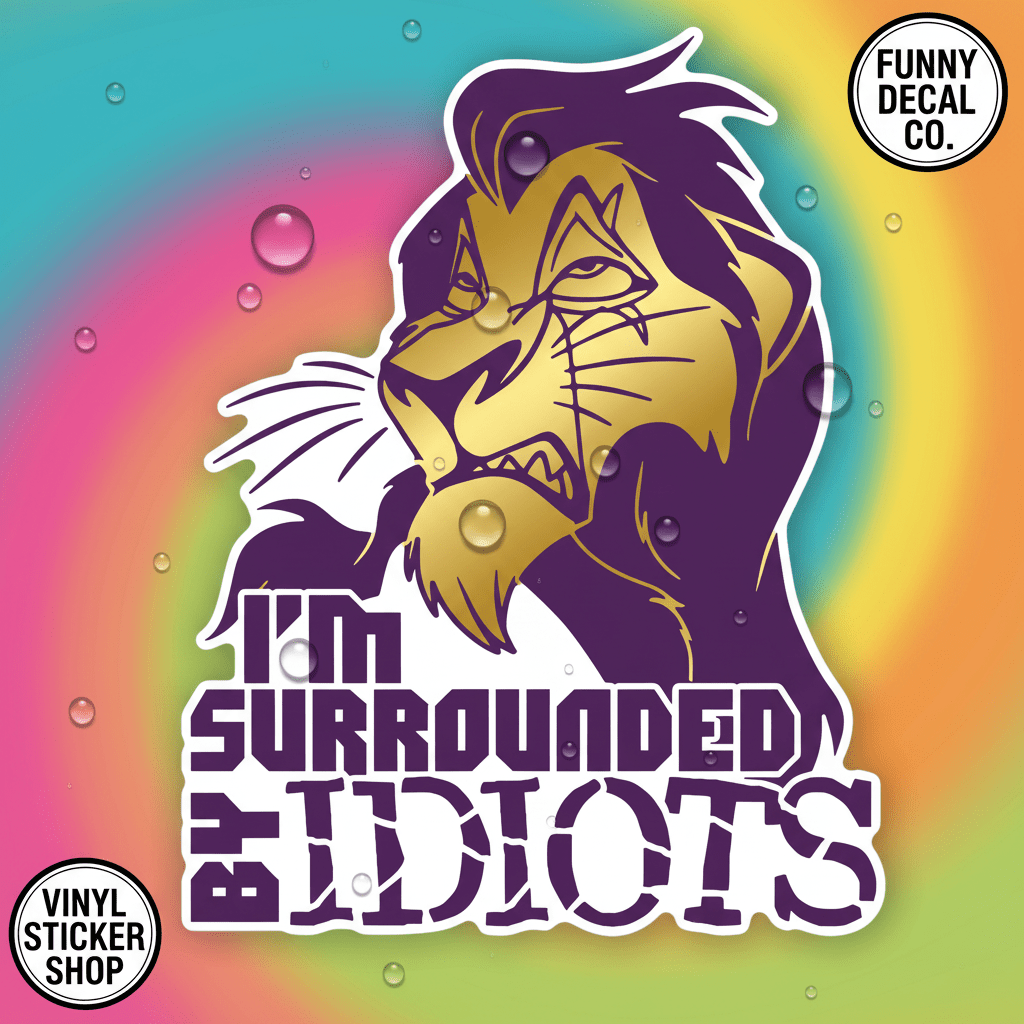 I'm surrounded by idiots - Stickers and More by MatthiaStickers and More by Matthia