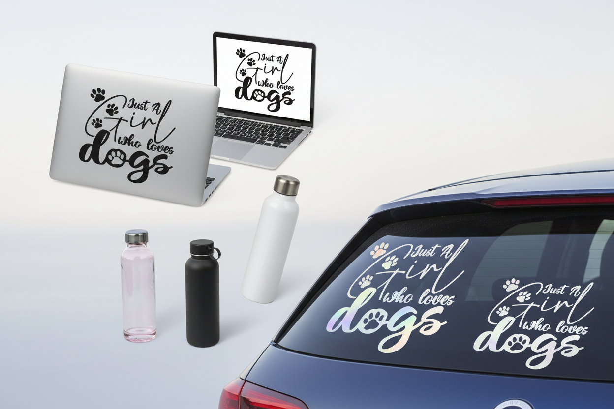 Just a girl who loves dogs - Stickers and More by Matthia