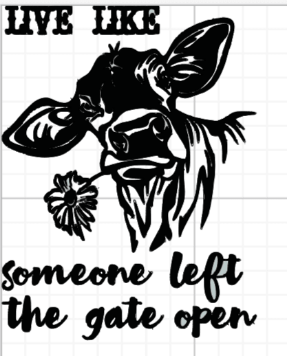 Live like some one left the gate open decal - Stickers and More by MatthiaStickers and More by Matthia