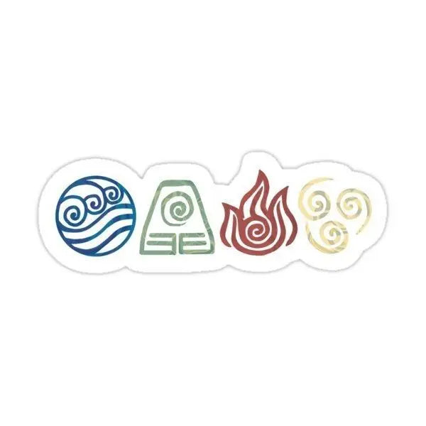 Last Airbender elements Stickers and More by Matthia