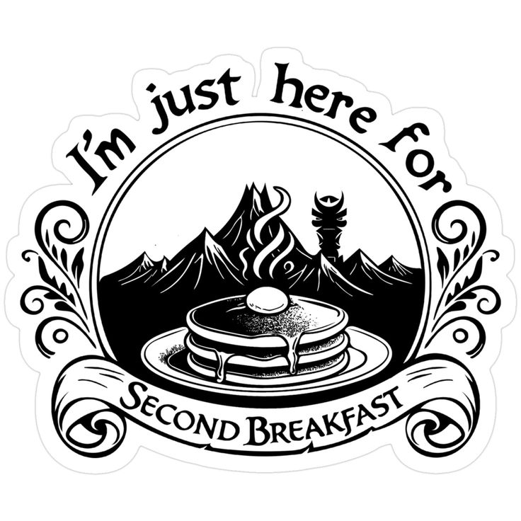 Second breakfast lotr - Stickers and More by MatthiaStickers and More by Matthia
